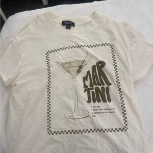 Wildfox White Martini Graphic Tee